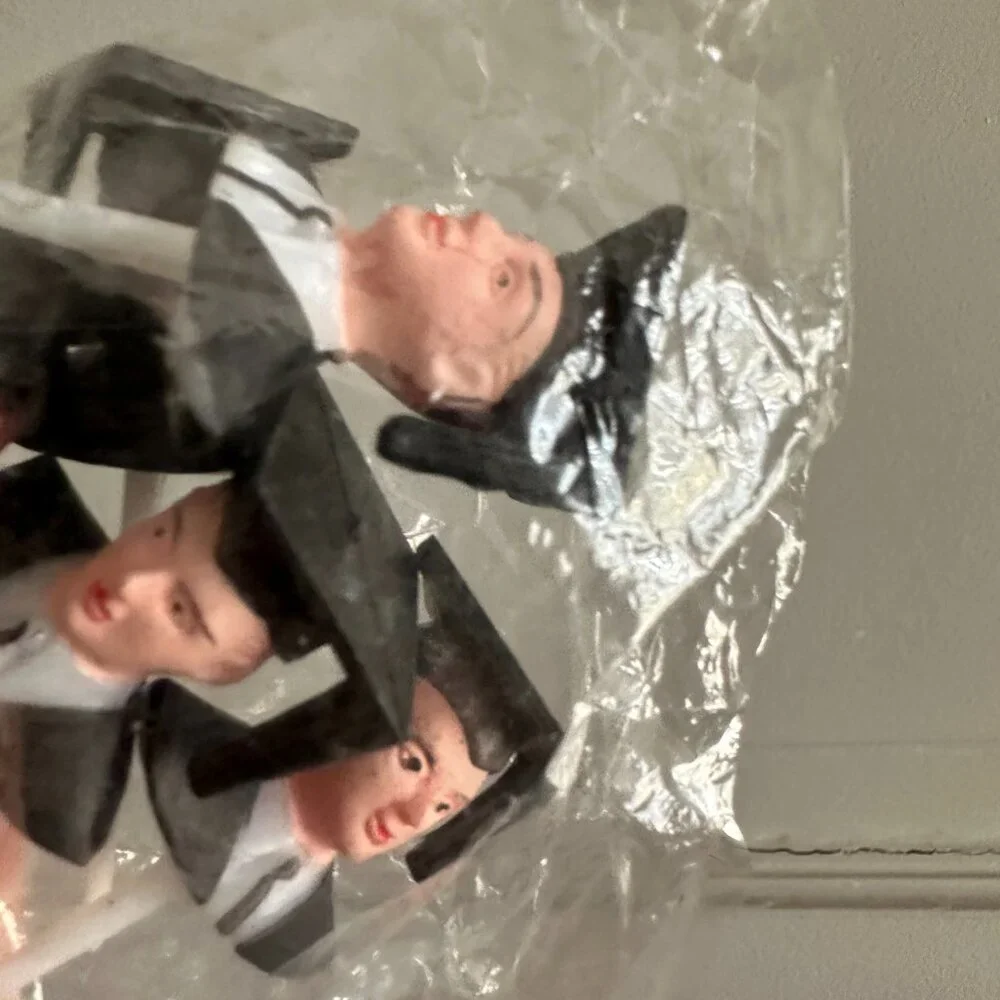 Graduation Boy Cupcake Toppers || Vintage || Pack of 6